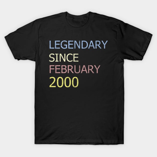 LEGENDARY SINCE FEBRUARY 2000 T-Shirt by BK55